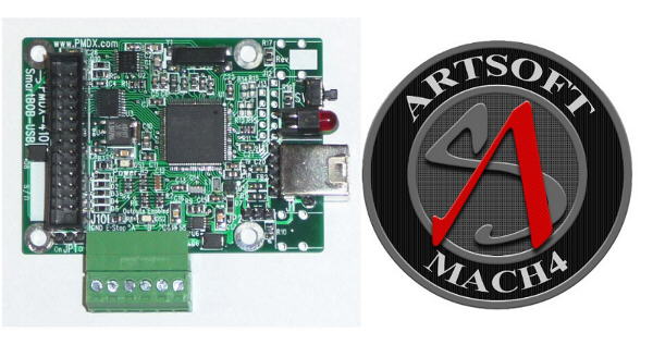 PMDX-410 SmartBOB-USB with Mach4 Logo